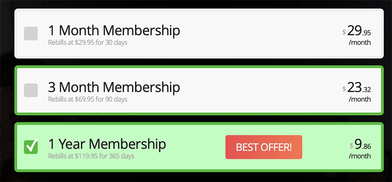 Inflagranti pricing