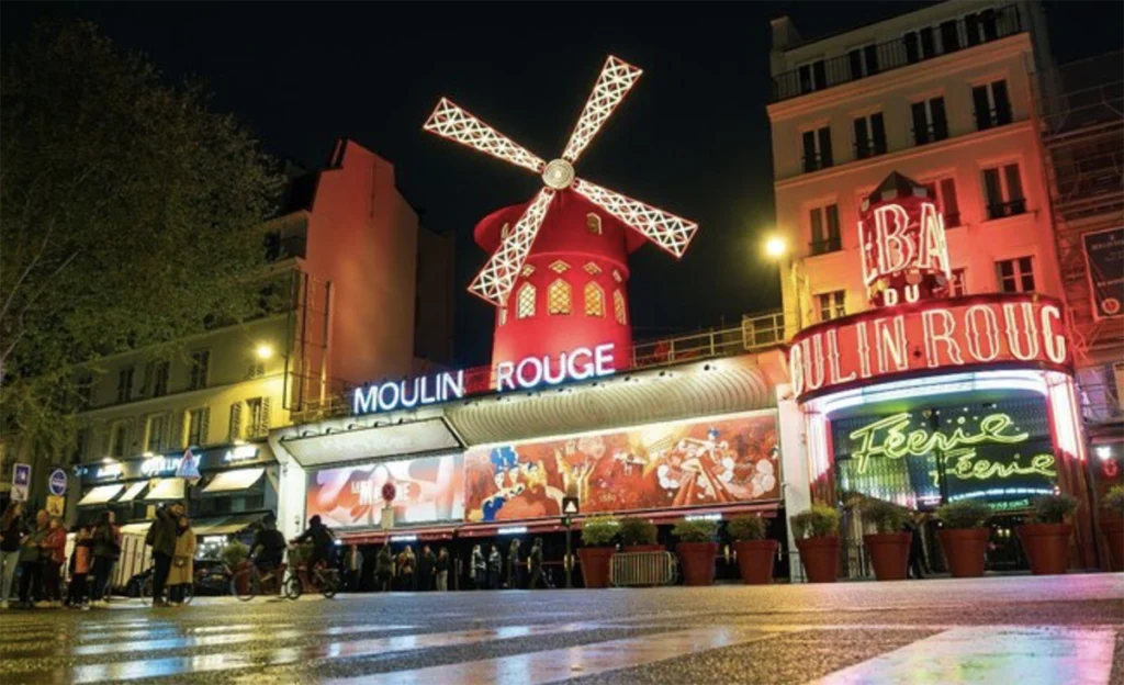 The famous Moulin Rouge in Paris