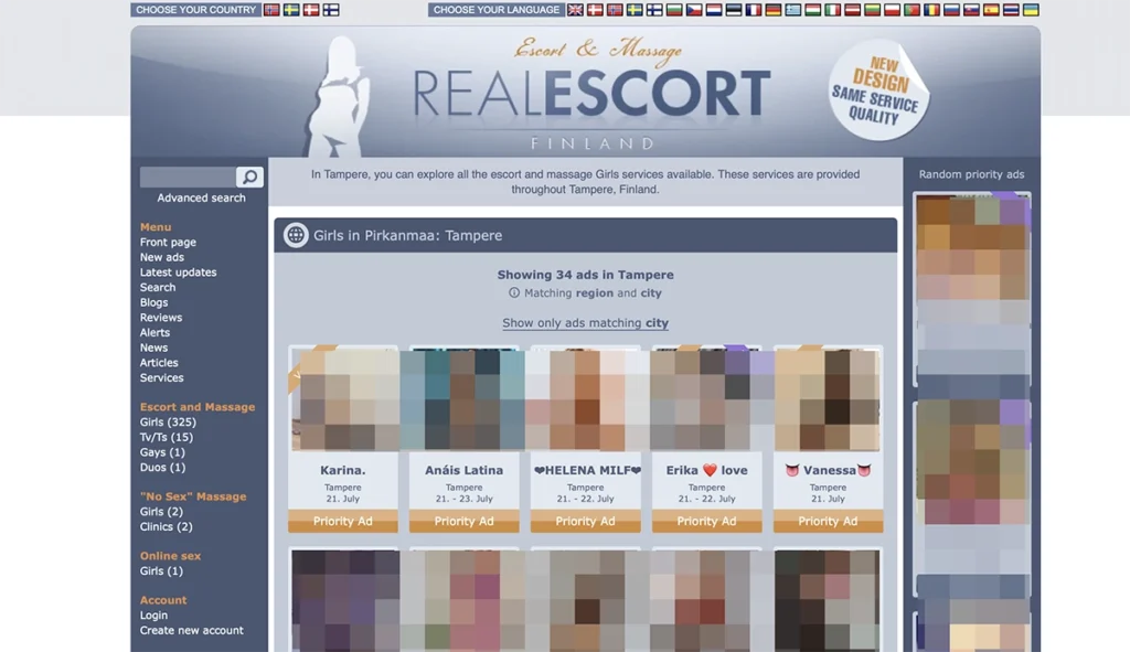 RealEscort Tampere listings